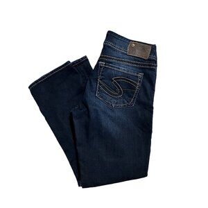 Silver Jeans Co. Suki Capri W28 Dark Wash Denim Women's